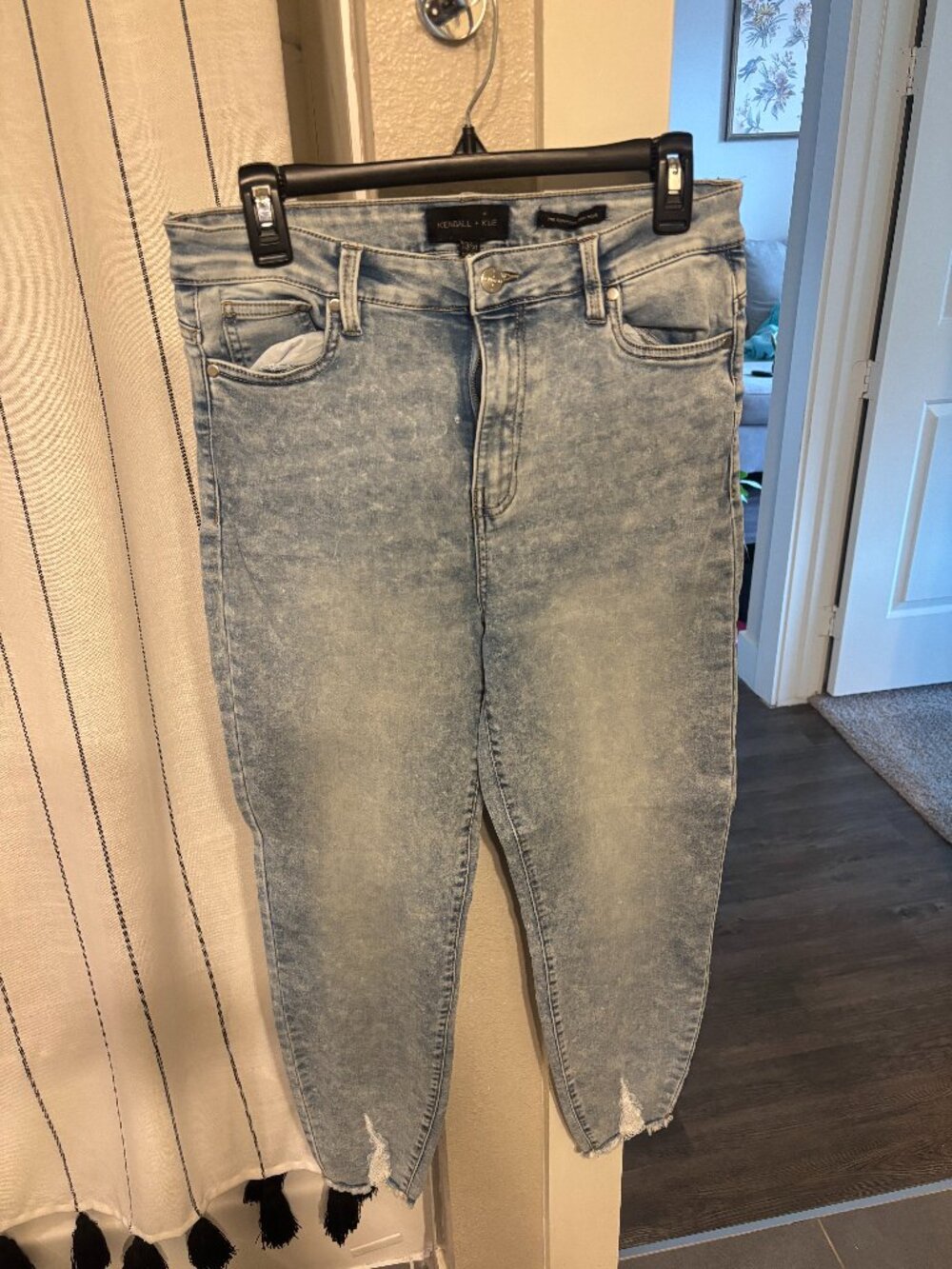 Kendall + Kylie Whitewashed Skinny Jeans